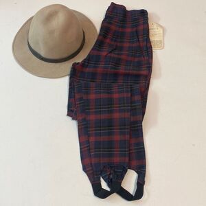 Vintage Red Rover Plaid Stirrup Pants